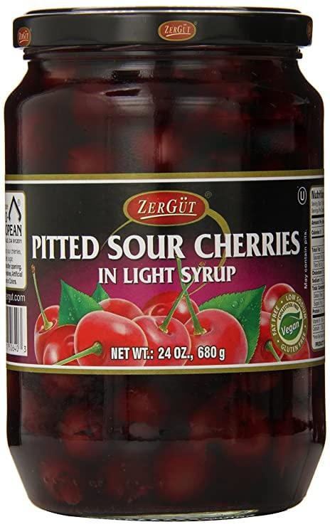 Zergut Pitted Sour Syrup In Cherries 24 Light oz